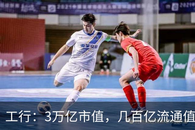 工行：3万亿市值，几百亿流通值