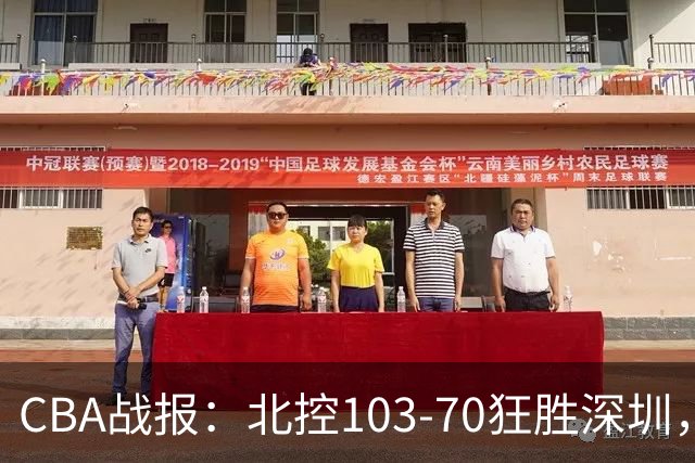 CBA战报：北控103-70狂胜深圳，格兰特-里勒30+5+5